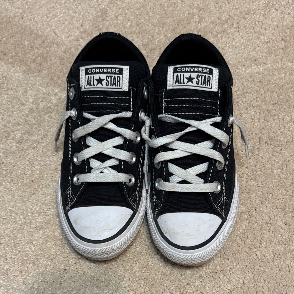 Converse Kids Black and White Sneakers